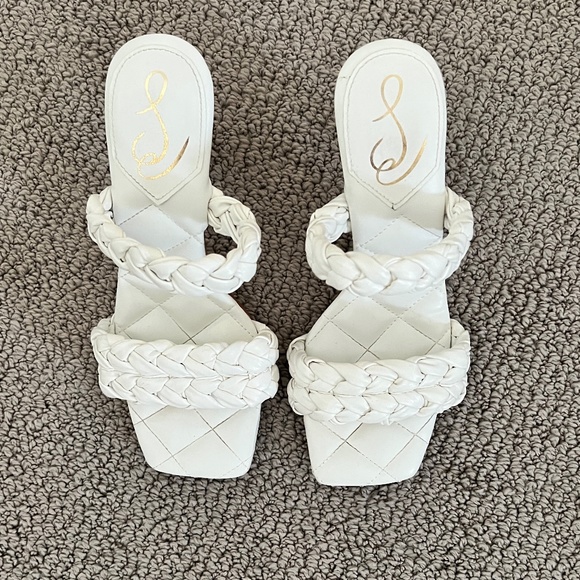 Sam Edelman Shoes - Sam Edelman white quilted heels
